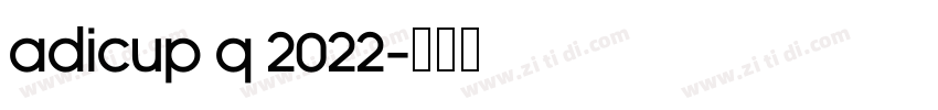 AdiCup Q 2022字体转换